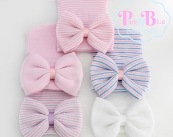 NEWBORN BEANIES, baby girl hats, newborn hats, baby girl hat, newborn girl hat, newborn hospital hat