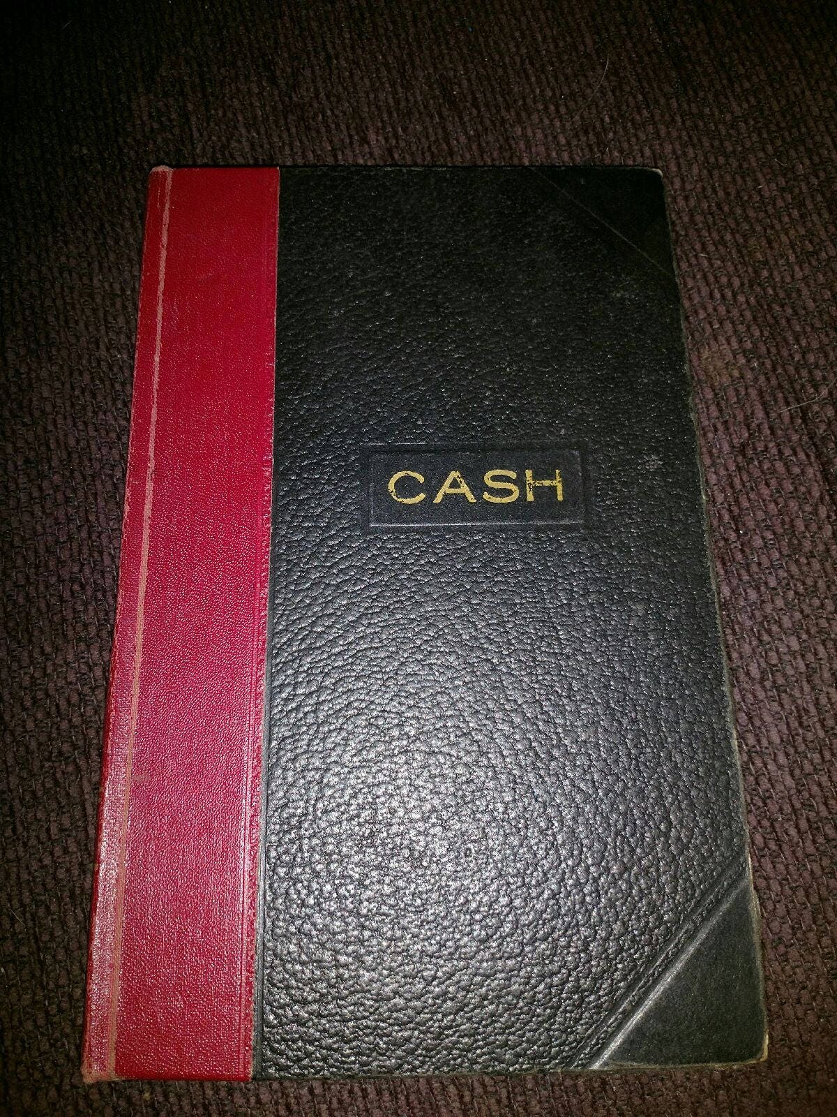 vintage hard bound cash