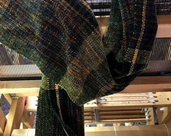Hand woven Chenille Scarf