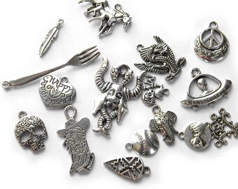 50 Silver Charms Grab Bag