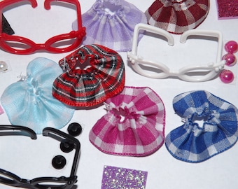 Littlest pet shop clothes lps Accessories 4pc random nerd *cat/dog not included*