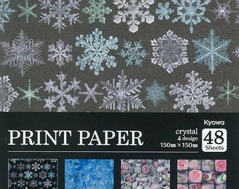 Japanese ORIGAMI paper Print Paper Crystal
