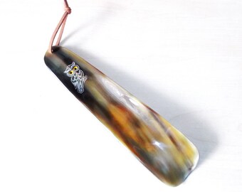 Shoe horn - shoe horn buffalo and shoe horn long handmade from buffalo horn - Chausse pied corne - Chausse pied en corne KAI-3059