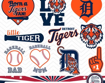 Detroit tigers svg | Etsy