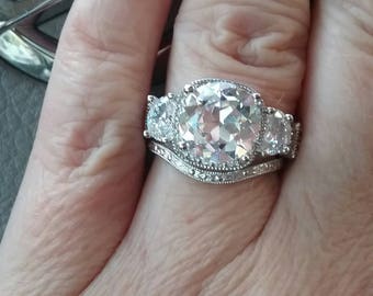 Reserved Do Not Purchase Old European Cut Engagement Ring, Antique Style Engagement Ring