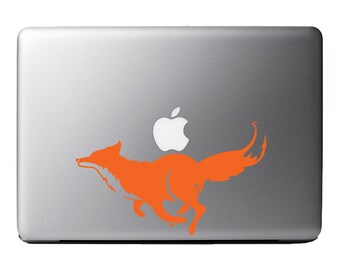Fast Running Fox - Vinyl Decal for Macbook Laptop Tattoo Love Glitter Sticker Window Car