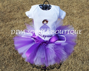 Princess Sofia the First Ribbon Tutu Set Personalized Princess Sofia the First Ribbon Tutu Set Personalized