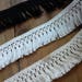 1.5" Soft Cotton Fringe/ Black white ivory Cotton Tassel Fringe cotton tassel fringe - L21