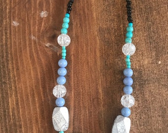 Turquoise and Purple necklace
