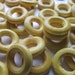Yellow Wood Donut Beads 25mm 14 Beads