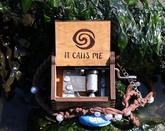 Moana Music Box - Custom Handmade Wooden Music Boxes and Songs with Stainless Steel Mechanisms by Music Chests