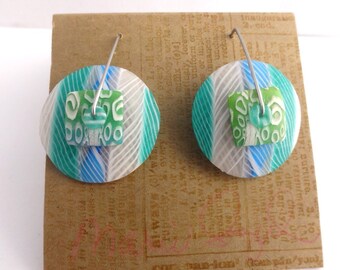 New earring style "Twisting in translucent" by Marie Segal 2016 new lightweight design concept with stainless steel handmade wires