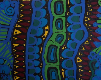 Original acrylic abstract painting