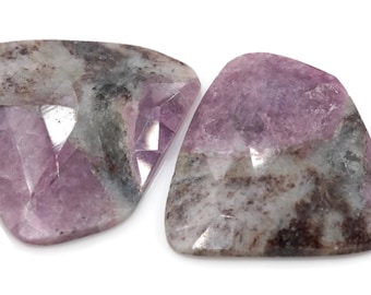 Pink Sapphire Fancy, matching pair, 19x21mm, 30.7ct SKU: 00110118