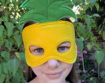 Pineapple Mask - Fruit Mask - Costume Mask - Masquerade - Mardi Gras - Halloween Mask - Dress Up