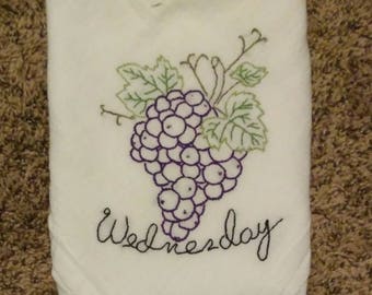 Hand Embroidered Flour Sack Towel