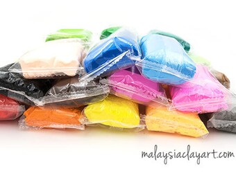24 colors super light air dry clay with free tools and accessories, non baking clay