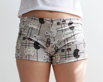 Gamer Geek Lounge Shorts, Yoga Shorts, Activewear, Gamer Shorts, Gym Shorts, Video Game Controllers, Geek clothing