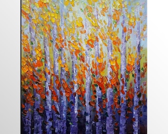 Tree Painting, Oil Painting, Canvas Art, Abstract Painting, Original Art, Abstract Art, Wall Art, Canvas Painting, Landscape Oil Painting
