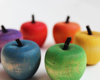Toddler Crab Apples - A Montessori and Waldorf Inspired Wooden Counting and Learning Toy