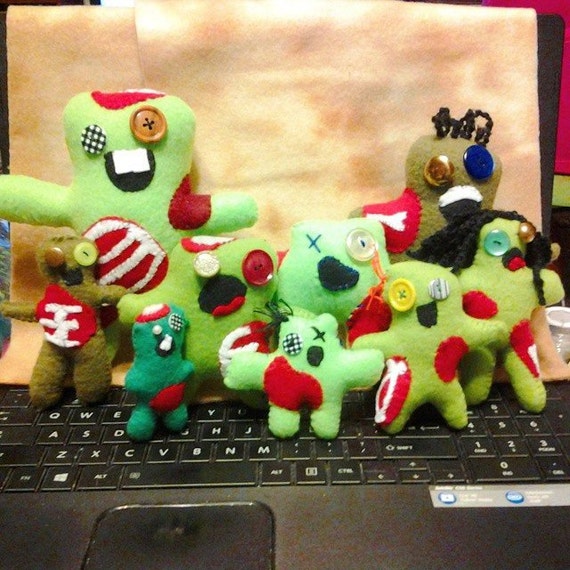 Zombies Zombie Plushy Zombie plushies Horror Toy