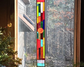Sparkling Stained Glass Panel gift stained glass suncatcher glass art stained glass window