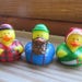 Three Lumberjack rubber ducks.- They are so cute! - rubber ducks, gag gift, party favor, lumberjack, birthday favors, Canada, bearded ducks