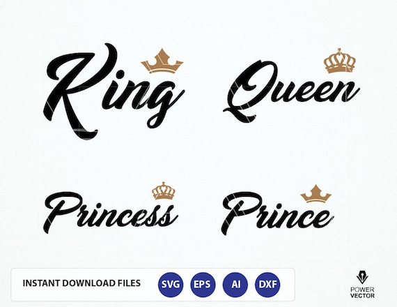 Download Royal Family T shirt Design Svg. King Queen Prince Princess