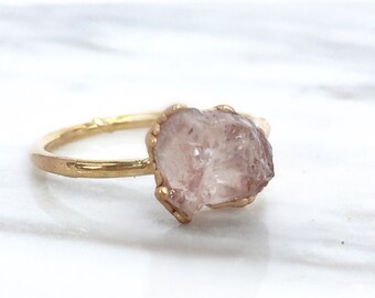 Raw Topaz Ring, Raw Boho Ring, Raw Topaz Jewelry, November Birthstone, Raw Crystal Ring, Raw Birthstone Ring, Sagittarius Zodiac Ring