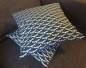 Blue Bird pillow cover