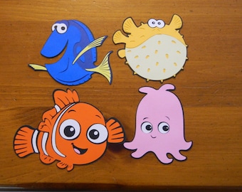 Finding Nemo Paper Die Cuts - Set of 4