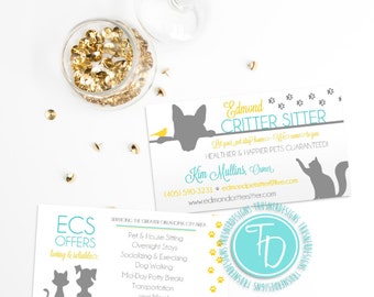 pet sitting business cards