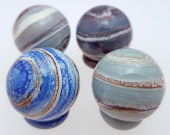 Handmade Glass Marble - Marbled! 20-22mm