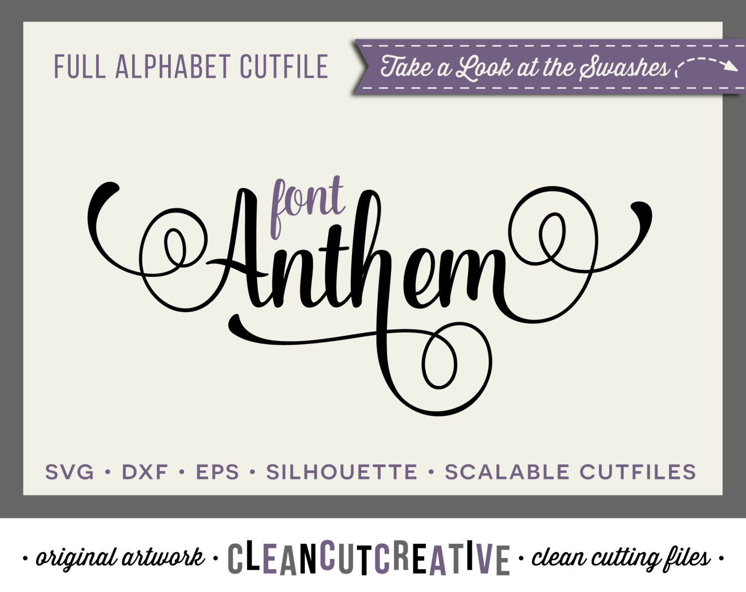 Download Full Alphabet SVG Fonts Cutfile Fancy Script cricut font
