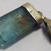 11.00 Carats 925 sterling silver Natural Paraiba Fluorite Crystal Pendant from Pakistan Mines 22x08x05mm