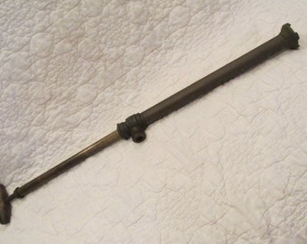Vintage Bicycle Pump Brass Steel and wood WurkEze SALE