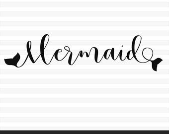 Mermaid font | Etsy