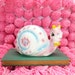 Snail Planter Ceramic Pastel Vintage Kitsch Nursery Room Decor Pink Blue Yellow Flower Pot Animal Figurine Container Made in Japan