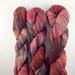 Hand dyed/ recycled yarn/ DK/ red/ pink/ grey/ speckled yarn/ 100 per cent wool/ zero waste/ Heartbeats
