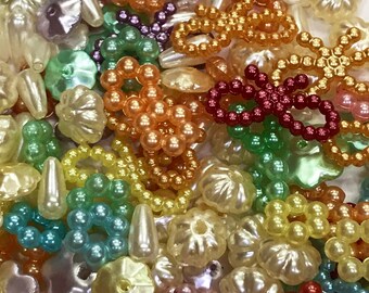 Mixed lots pearl beads-pearl beads-rainbow beads-beads