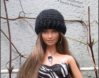 Crochet Barbie Doll Hat, Fashion Doll Hat, Doll Hat, Barbie Clothing, Miniature Hat For Barbie Dolls, Crochet Hat