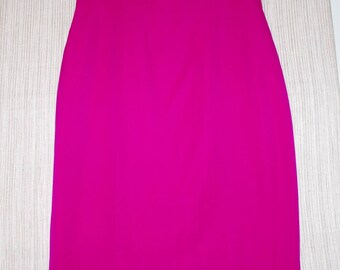 LAVANTINO HOT Pink High Waist Vintage Pencil Skirt Size:12