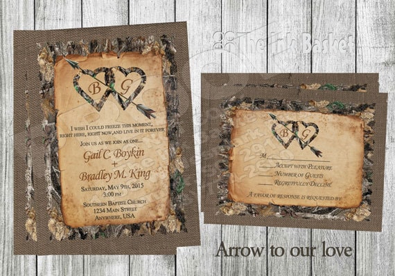 Free Camo Wedding Invitations To Print 8