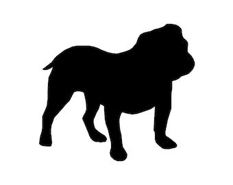 Download French Bulldog Sitting v1 Dog Breed Silhouette Custom Vinyl