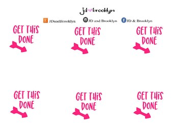 Get this done stickers