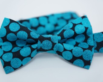 Bow Tie - Blue Polka Dot Bowtie