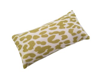 White and Gold Cheetah Pincushion filled with Emery Sand