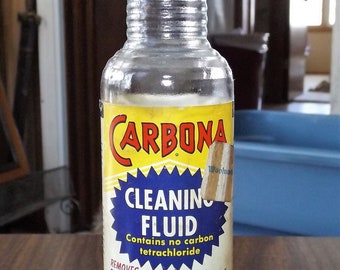 Vintage, Carbona Bottle, Small Apothecary Bottles, Antique bottles, Glass Bottles, Rustic Farmhouse, Pharmacy Bottle, Medicine Bottle, Gift