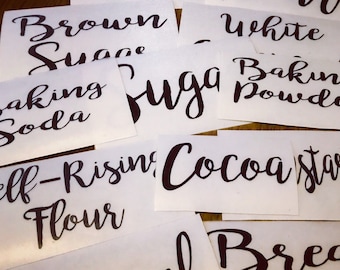 Kitchen Labels-Pantry Labels-Kitchen Organization-Farmhouse Labels-Fridge Labels-Kitchen Decals-Pantry Labels-Home Organization-Laundry
