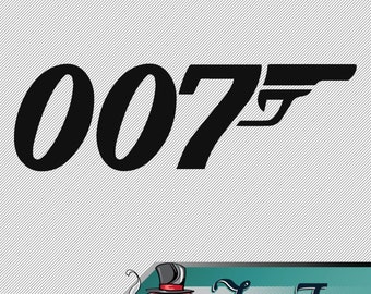Vinyl Decal- James Bond 007 Logo